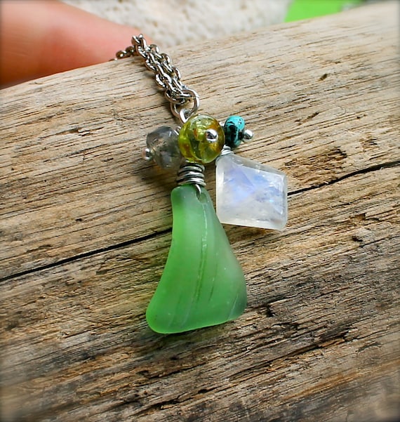 Sea Glass Jewelry from Hawaii Natural by MermaidTearsDesigns