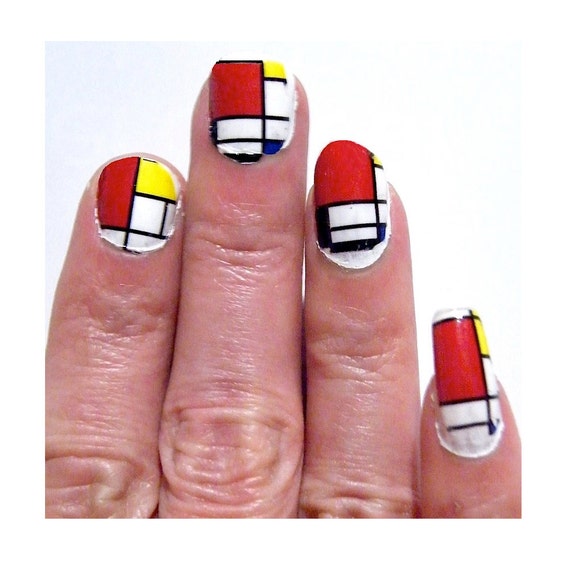 Red Blue Yellow Square Painting Red Yellow White Blue