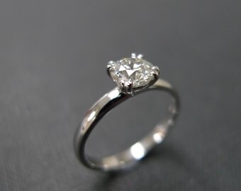 0.70ct Engagement Wedding Solitaire Diamond Ring, Diamond Engagement Ring, Solitaire Ring, Diamond Band, Solitaire Engagement Ring, Jewelry