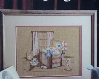 Counted Cross Stitch Pattern Paula Vaughan Vaughn LONG AGO By Leisure Arts