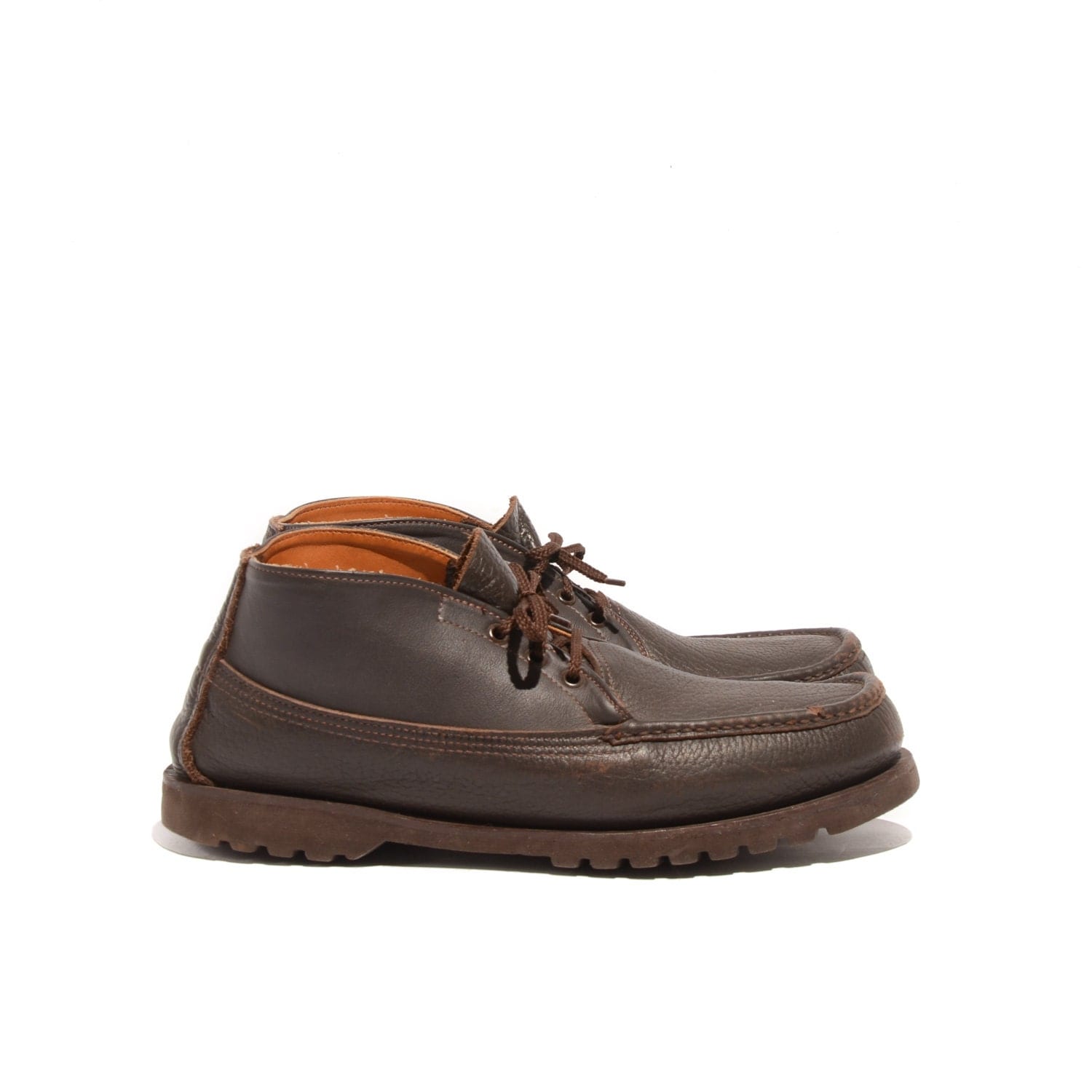 Russell Moccasin Co. Chukka Boots Trackers Dark Brown Leather