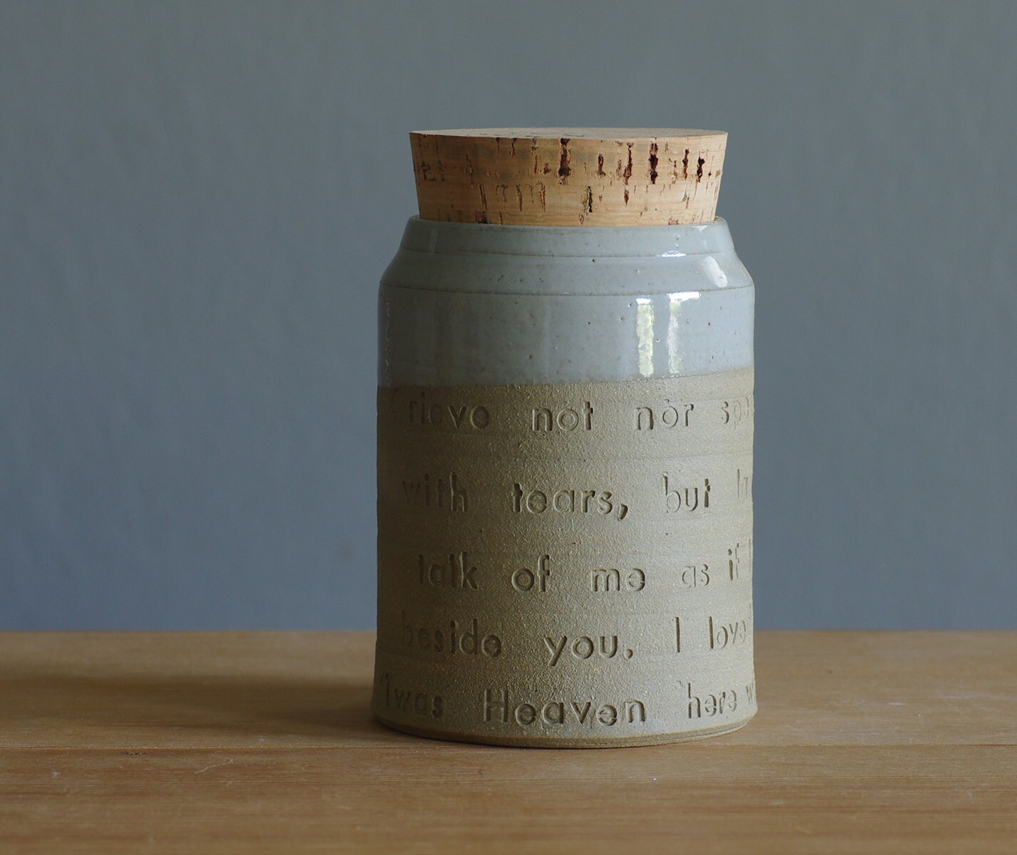 large custom quote urn. your choice of size by vitrifiedstudio