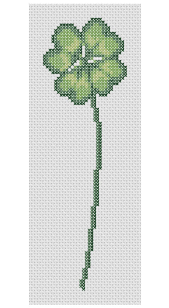 Items Similar To Four leaf Clover Cross Stitch Pattern On Etsy