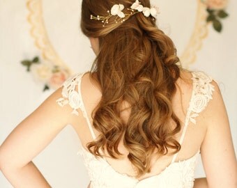 blush headpiece