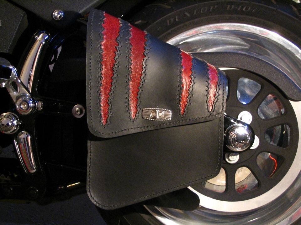 Custom Motorcycle Swingarm Bag Motorcycle Sidebag by ...