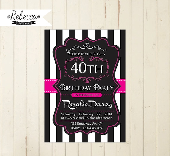 21St Invitations Ideas Female 10