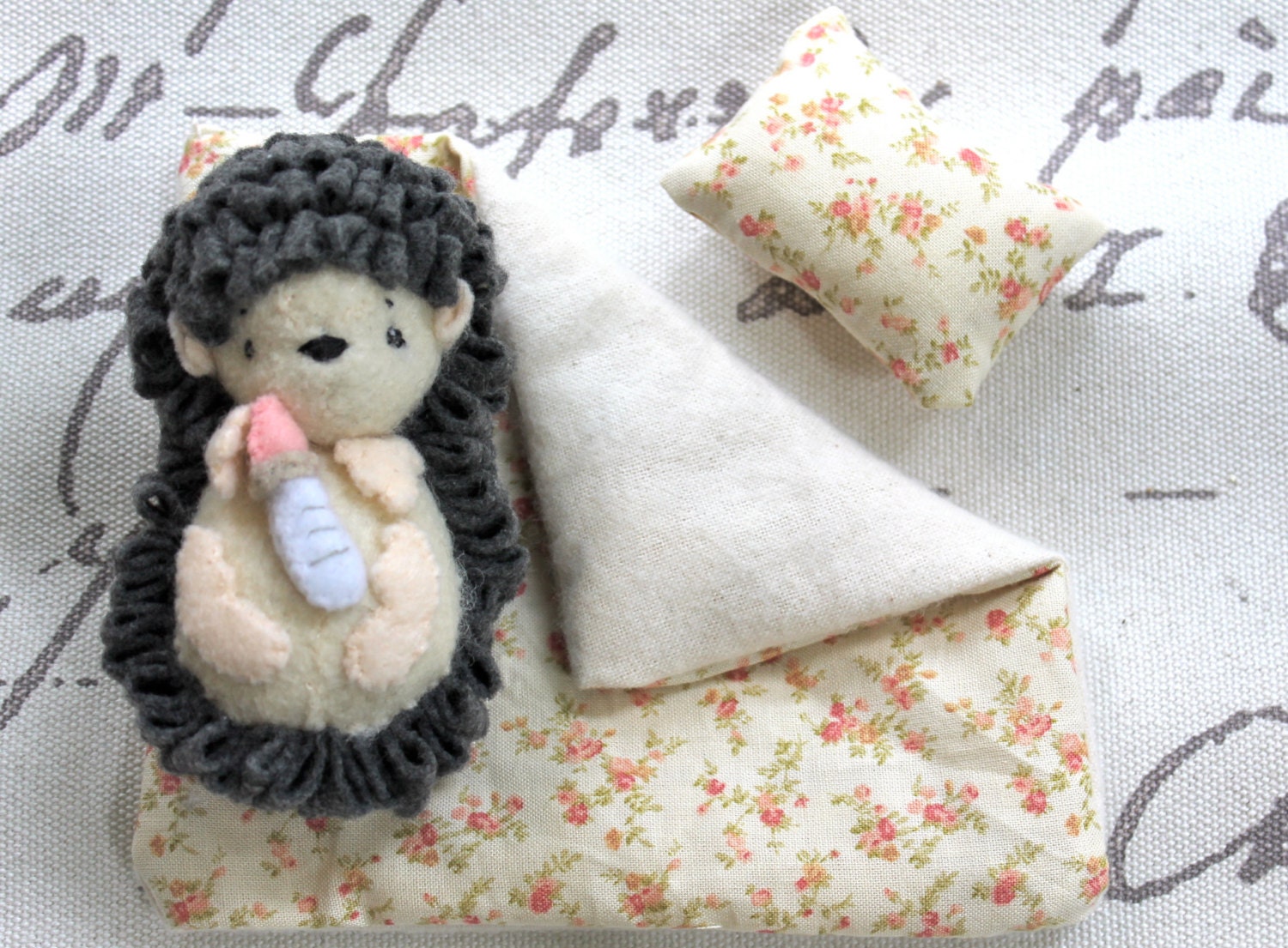 Hedgehog Toy Felt Baby Hedgehog Set Tati Woodland Baby