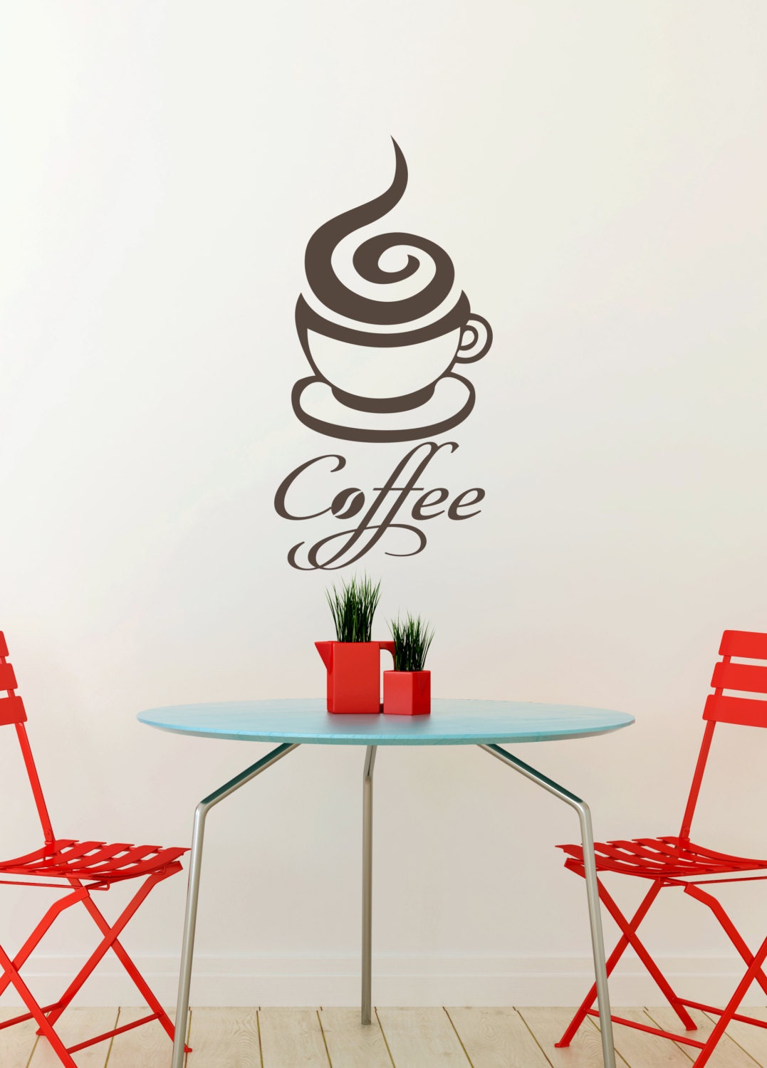 Coffee Mug Wall Decal Kitchen Wall Decal by Twelve9Printing