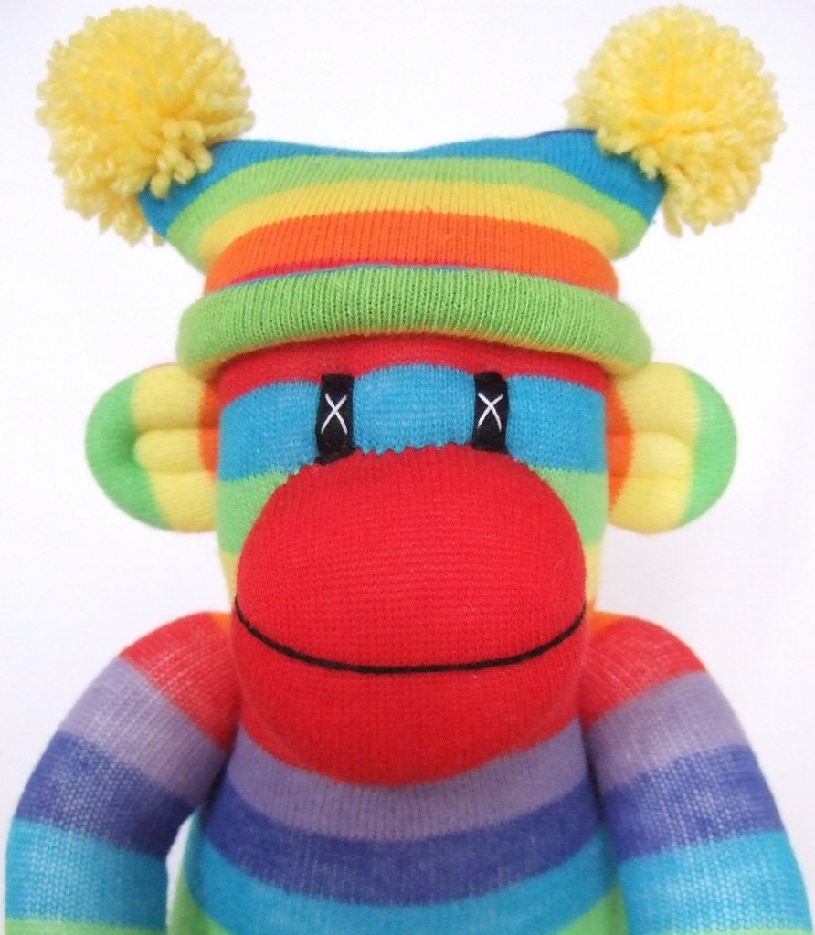 rainbow sock monkey commercial