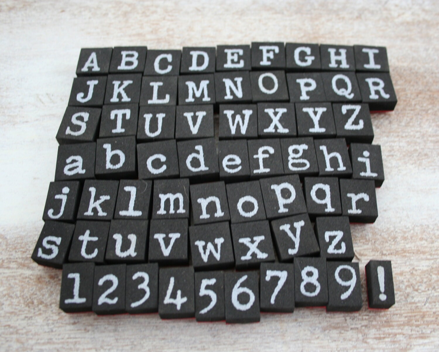Alphabet Stamps TYPEWRITER Upper and by RiverBendRanchStudio