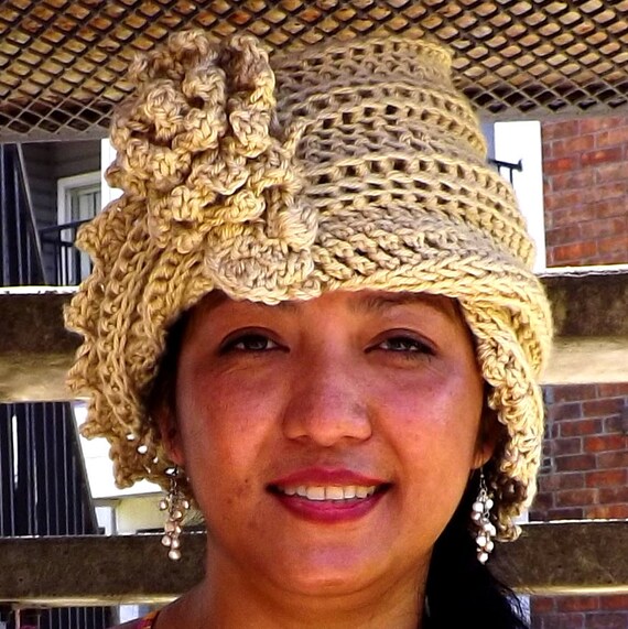 LAUREN Womens Crochet Hat Pattern, Crochet Cloche Hat Pattern, Crochet Flower Hat Pattern, Brim Hat Crochet Pattern, Women Hat Pattern