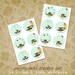 Party Owls Sticker Set of 54 Round 1-inch stickers owl bird party favor gift birthday cupcake balloon cute whimsical illustrated art