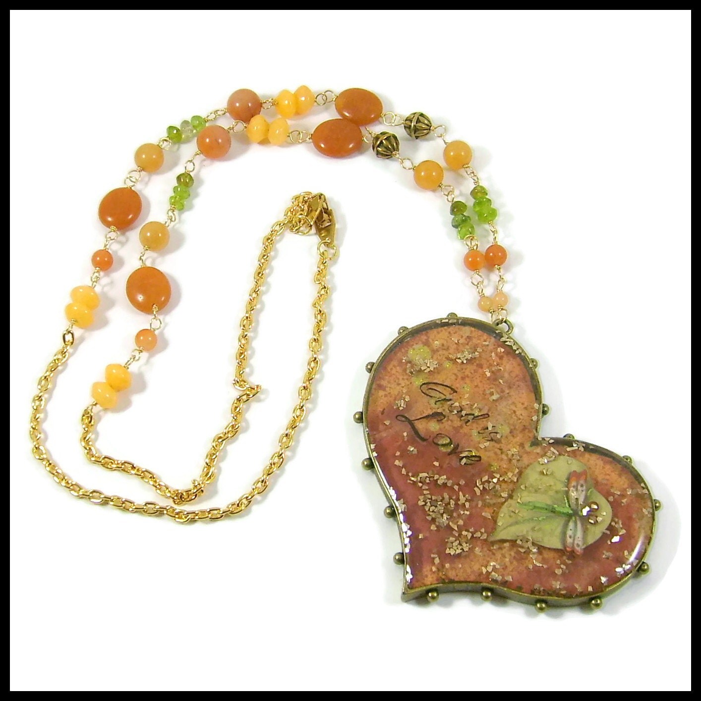 Christian Jewelry Christian Necklace Resin by beadifulworld