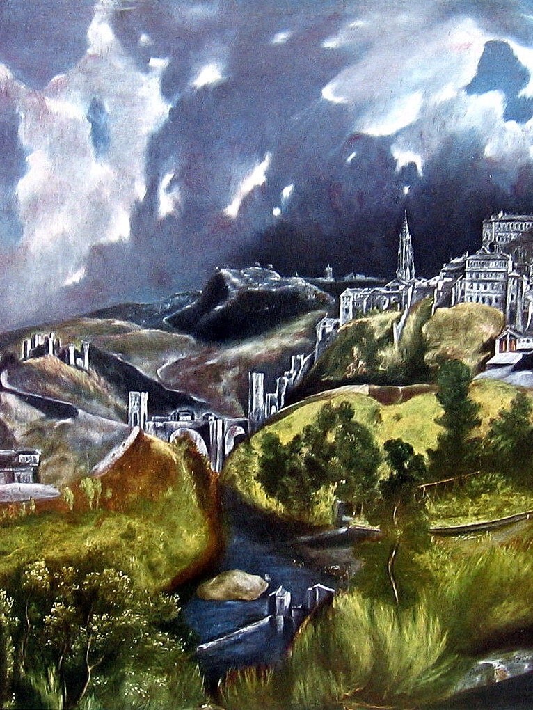 Fine Art Print View of Toledo by El Greco by mysunshinevintage