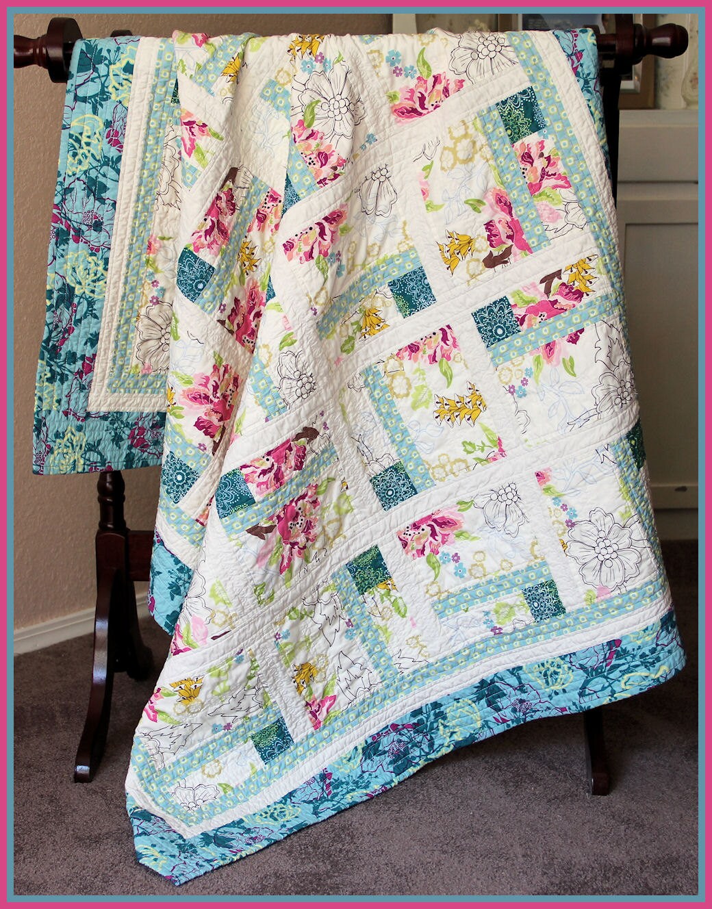 Mother's Day Quilt Gift Idea Lap Quilt Quilted Blanket