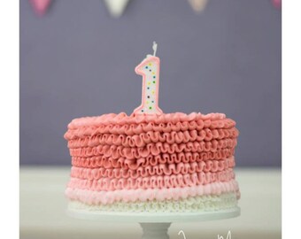 7 inch Wood cupcake or mini cake stand pedestal choose your color smash cake stand