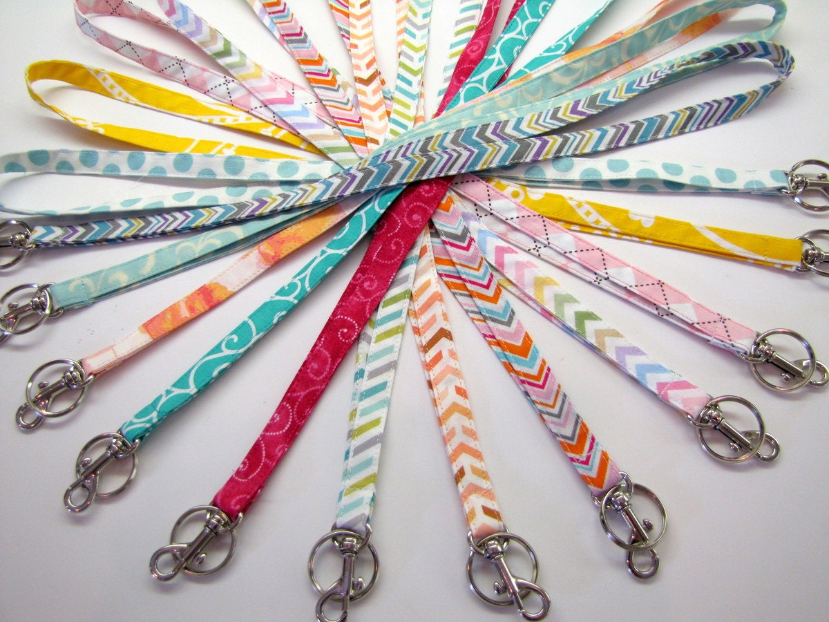 Fabric Lanyards Teacher Appreciation Gift Nurse Lanyard Key