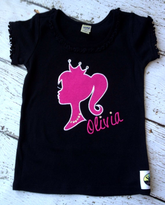 Items similar to Glam girl blinged out shirt perfect for your princess ...