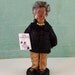 Author Toni Morrison Art Doll Miniature