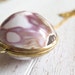 SHELL // Purple Cowrie pendant