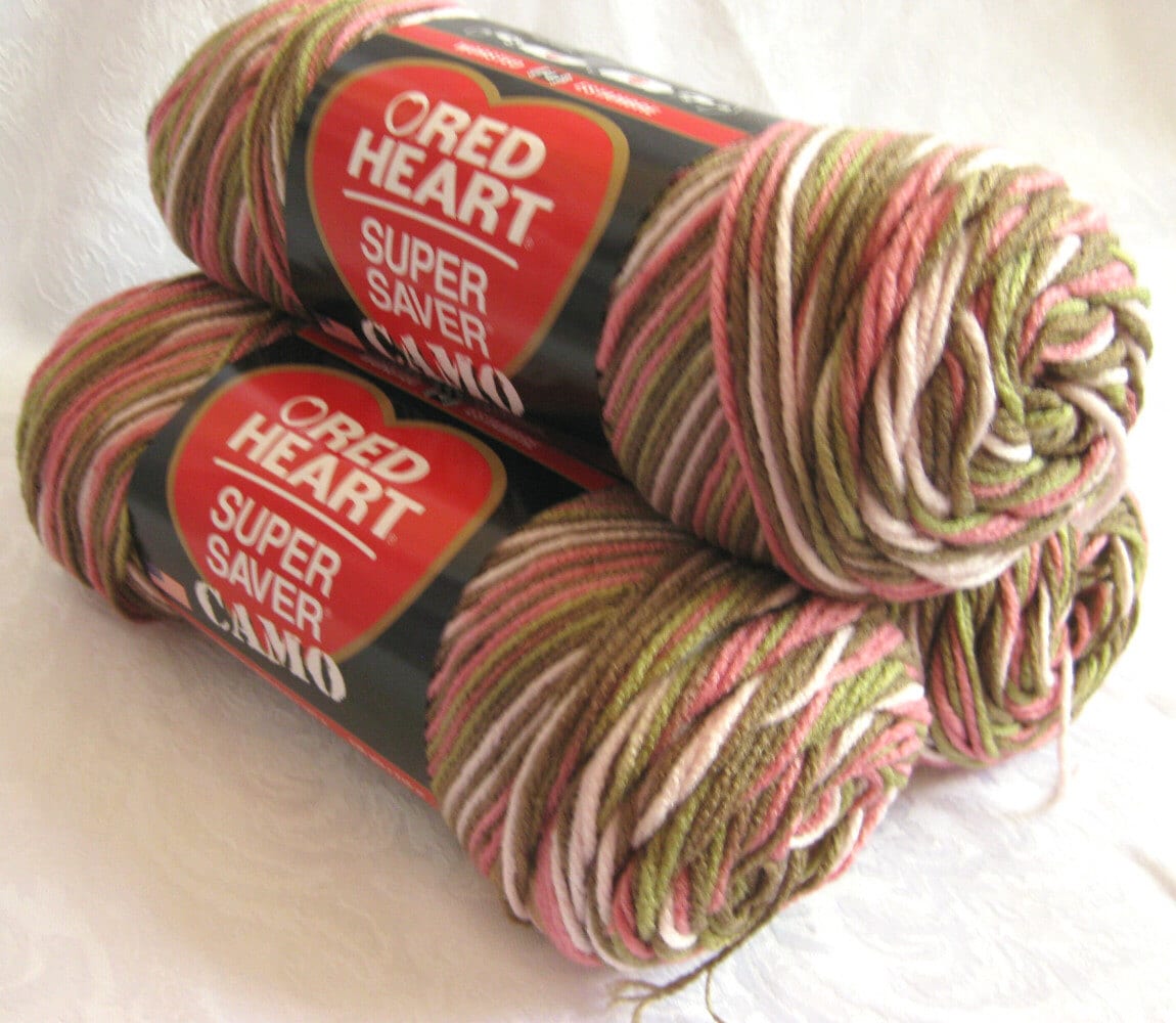 Red Heart Super Saver Yarn PINK CAMO Pink Peach By Crochetgal   Il Fullxfull.608899100 M7vu 