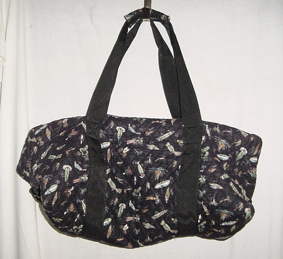 vera bradley black duffel bag