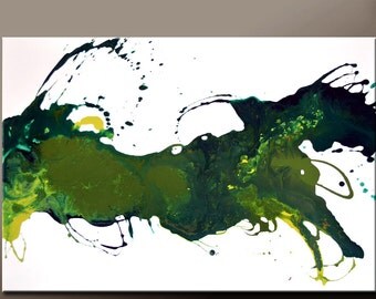 Original Abstract Painting 36x24 Contemporary Fine art on Canvas by Destiny Womack - dWo - Energy