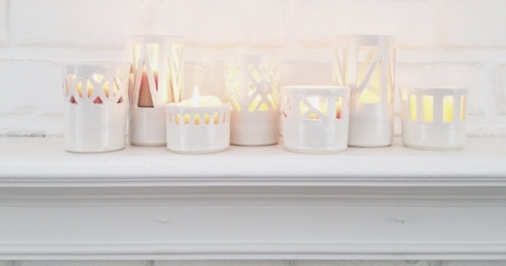 Art Event at KCC Pre-Order - White Candle Holders