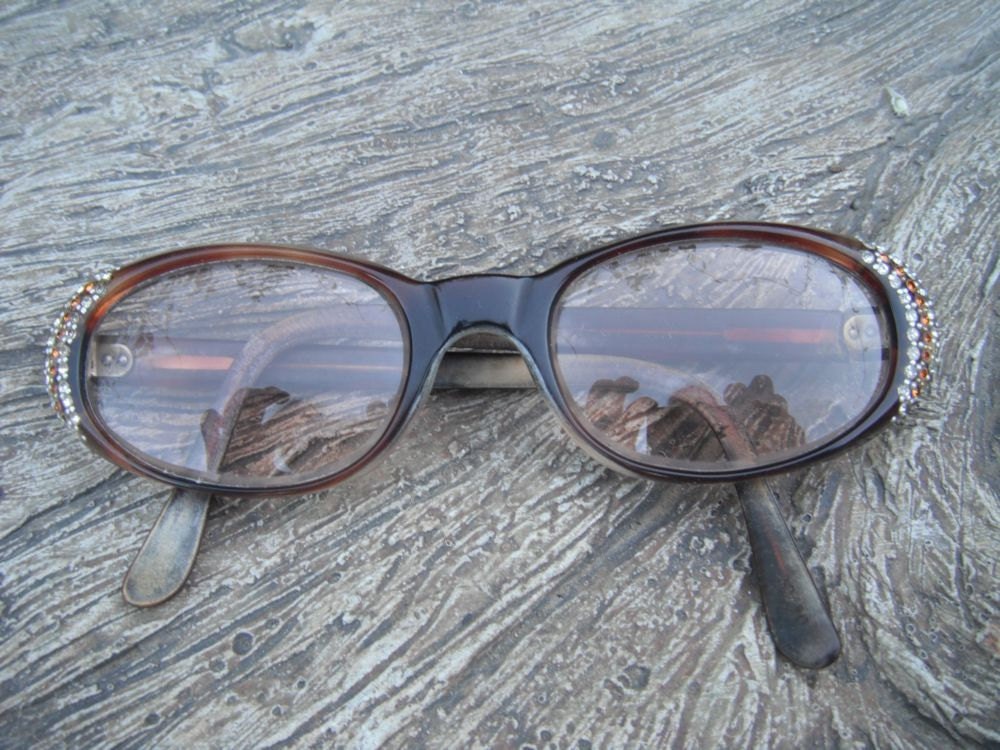 Vintage Eyeglasseseyewear Rhinestones Prescription