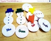 Christmas in July Sale Snowman color game educational practice your colors game learning toy Eco-Friendly felt game Il_170x135
