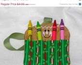 Christmas in July Sale Gingerbread Christmas wristlet crayon holder crayon tote holiday party favor or stocking stuffer Quantity discount Il_170x135