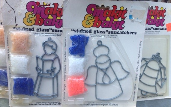 80s makit bakit kits suncatchers ornaments set holiday decor 80s makit bakit kits suncatchers ornaments set holiday decor
