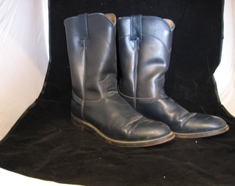 Vintage gray Diamond leather cowboy boots 9 women