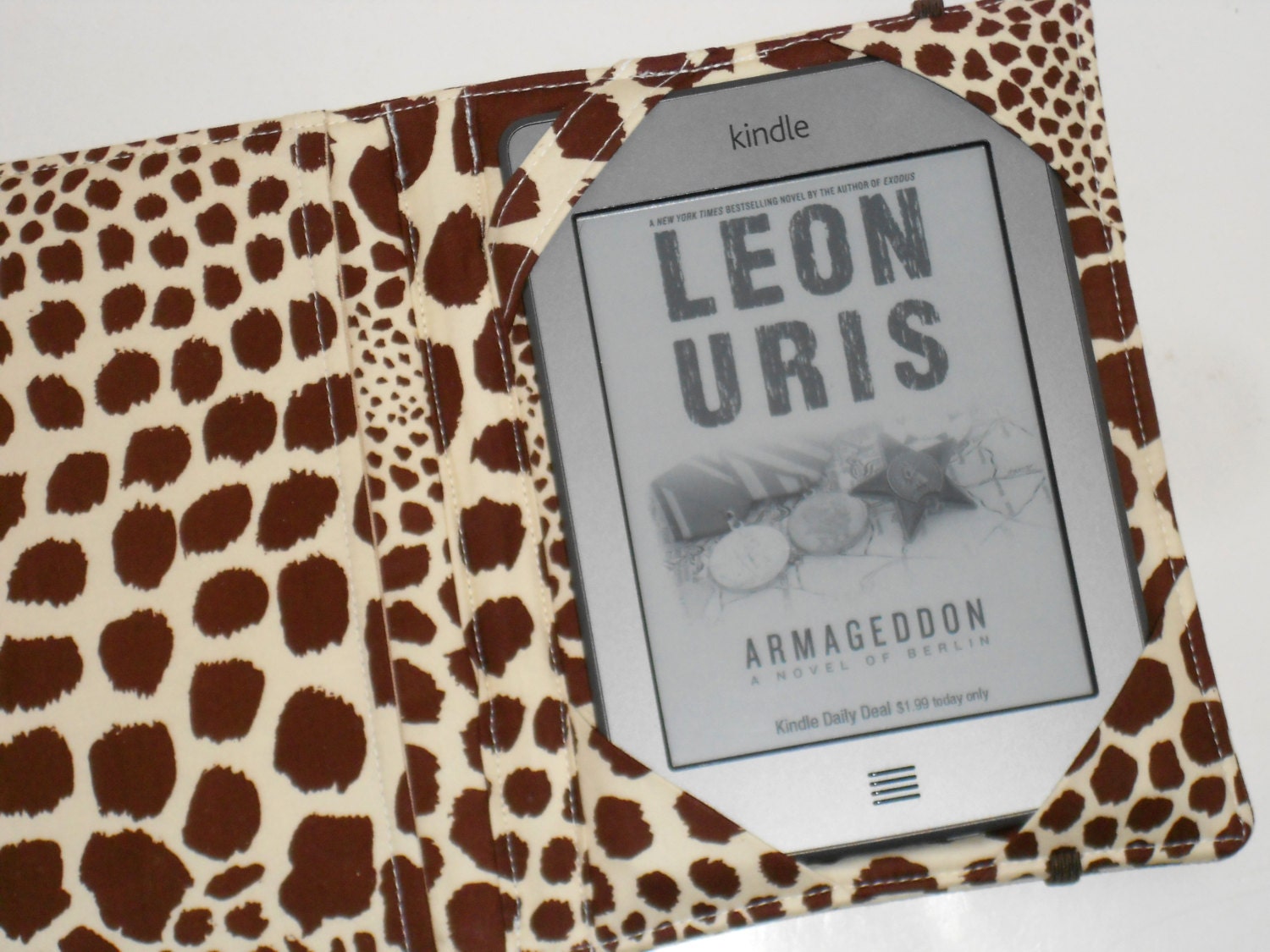 Kindle Cover Hardcover Leopard Paperwhite by ElizabethDavidDesign