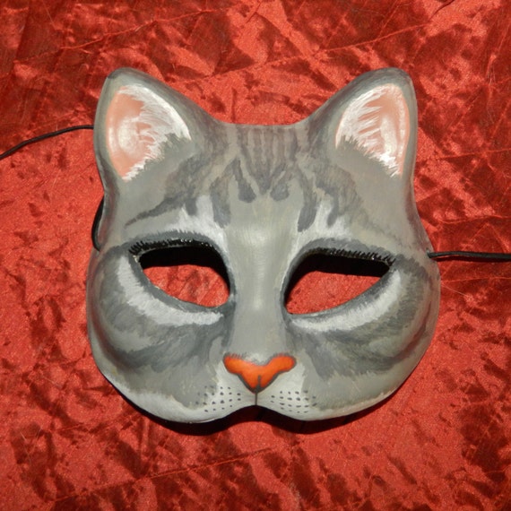 Cat Kitty Mask Gray Puss in Boots Graymalkin Halloween