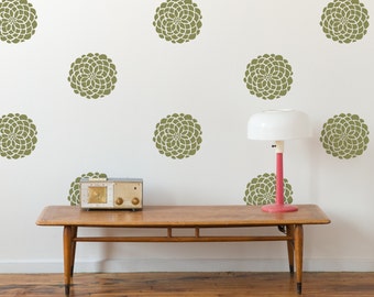 Flower Wall Decals- 10 Blooms- 13 in. or 18 blooms- 9 in., Vinyl Wall Graphics, Wallpaper, Stickers, Vinyl Decals - item 10010