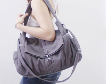 BACK To SCHOOL SALE Classic in Gray - Shoulder Bag / Hobo / Tote ...
