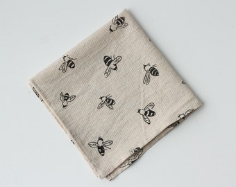 Organic Cotton Handkerchief - Bees