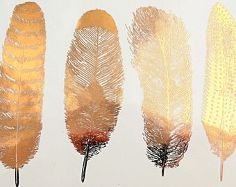 Feathers set 1 - Ceramic Decals, Glass Decals or Enamel Decals