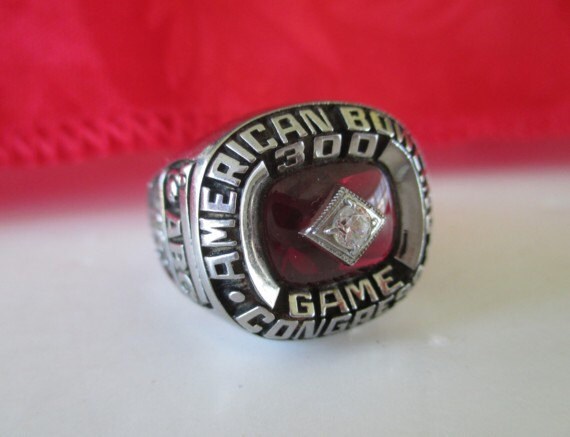 AMERICAN BOWLING CONGRESS 300 Game Keepsake Award Ring Sz 9