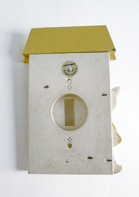 Adorable Vintage Irmi 1960's Nursery Wooden Switch Plate