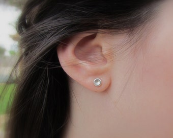 Silver Stud Earring, Medium (5mm) Sterling Silver Stud Earrings, Silver Post Earrings, Sterling Silver Studs
