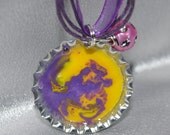 Melted Crayon Bottle Cap Necklace Il_170x135