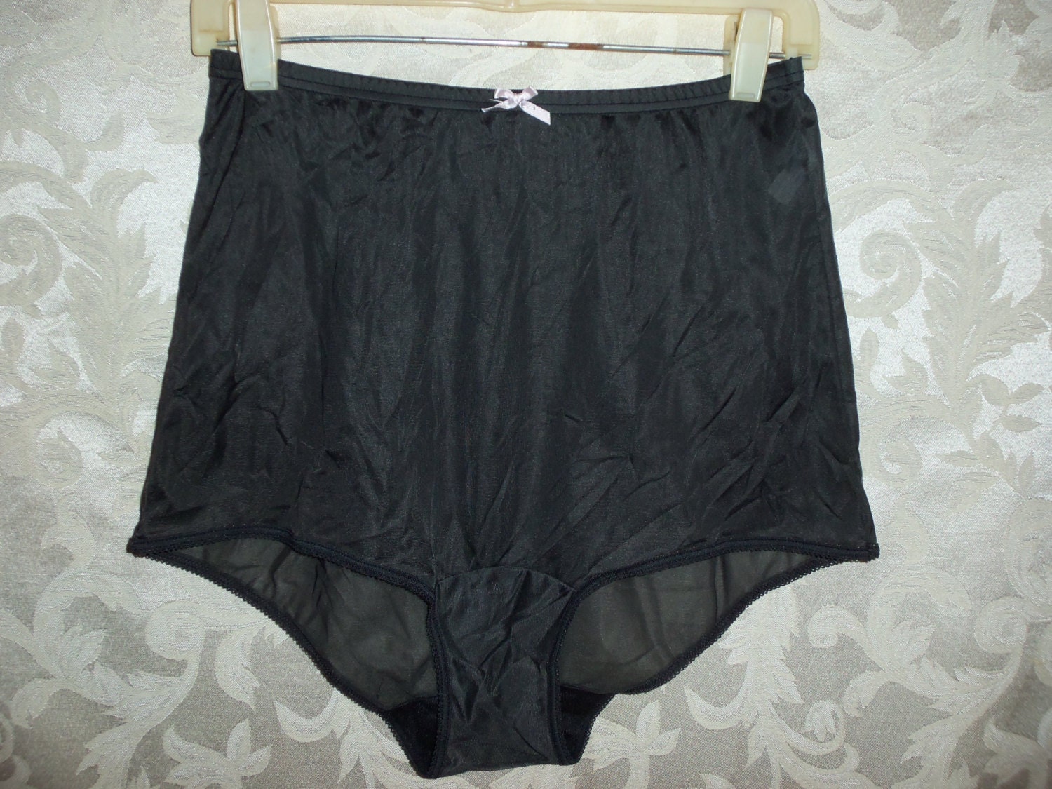 VIntage 1950s Black Nylon Panties By Vanity Fair