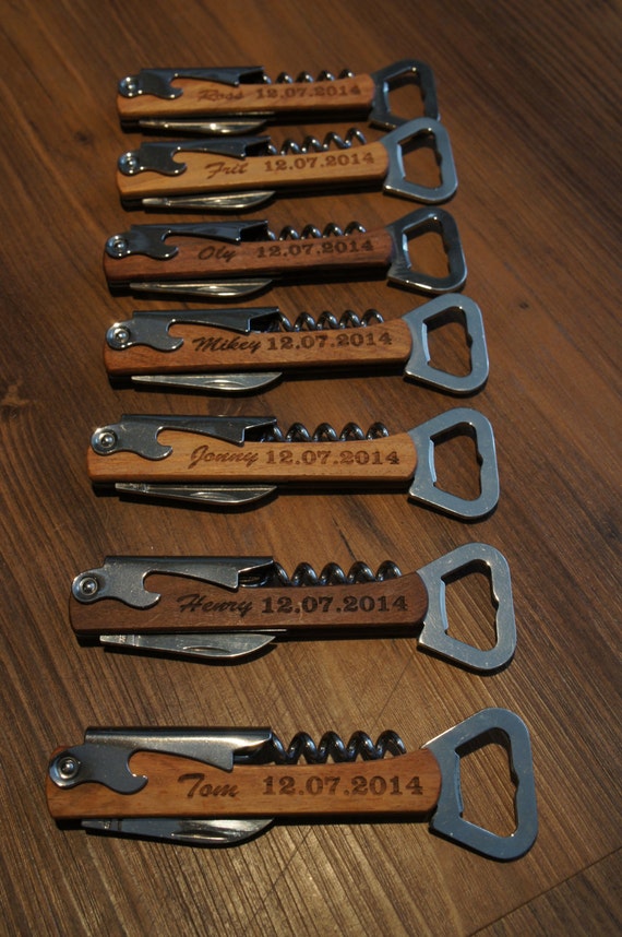 Personalized Engraved Wine Bottle Opener by on Etsy