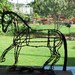 Dressage Horse at Half Pass Recycled metal sculpture -ON SALE NOW!!!!