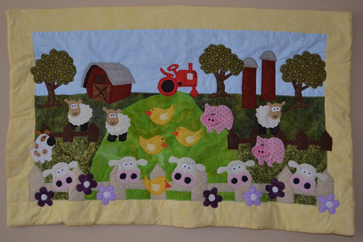 On the Farm Baby Quilt