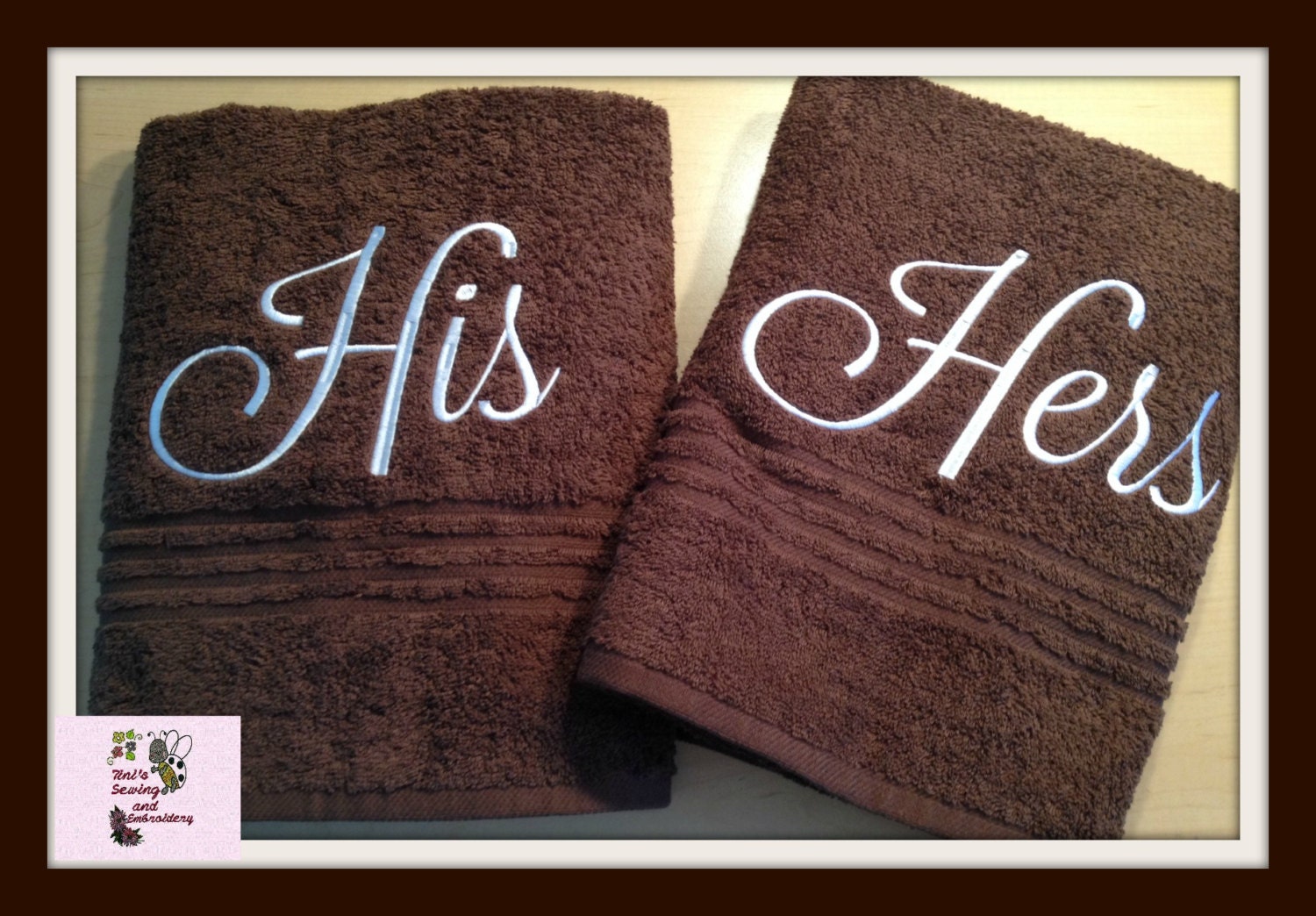 His and Hers Bath Towel Set 4 different colors to choose from