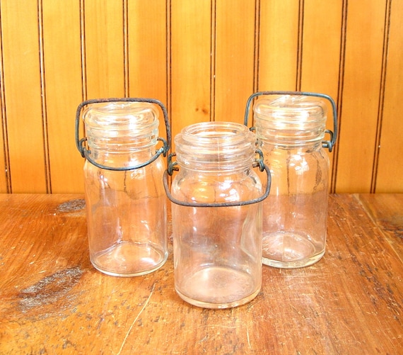 Mini Canning Jars by VintageHardware on Etsy