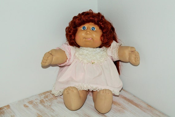 cabbage patch kid with red hair